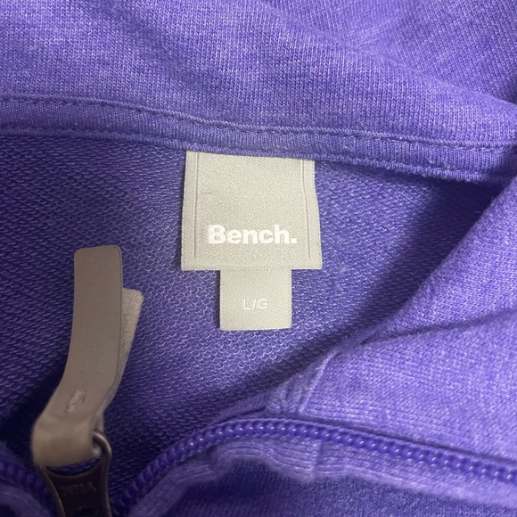 Bench Mock Neck Full Zip Purple Jacket Size Large - Picture 7 of 8
